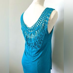 Cable & Guage crochet back swing tank